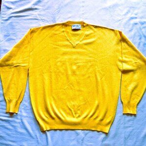 Vtg Donny & Max Collection Mens Jersey XL Yellow read